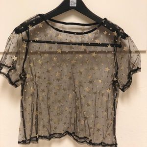 sheer star top